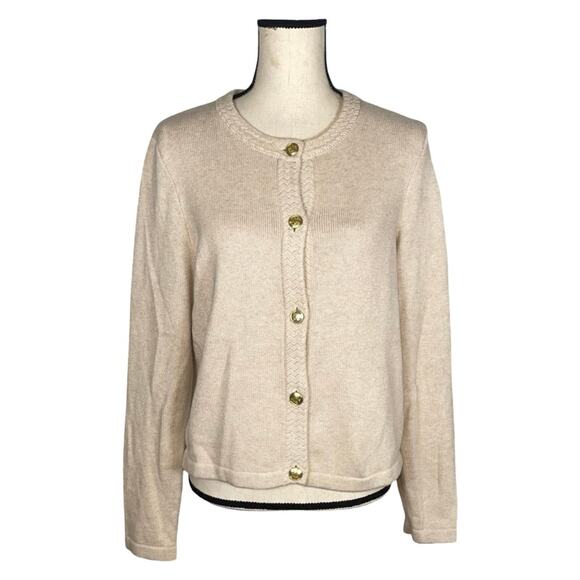 J. Crew Cotton-blend Cardigan Sweater Lady Jacket in Heather Mushroom   Size: M - Picture 3 of 6